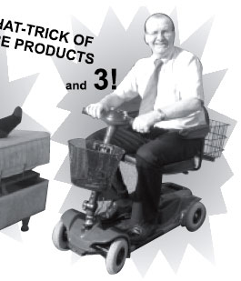 Terry showing off a Hat-Trick of CCC&nbsp;Products