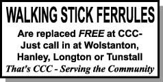 Free replacement of Walking Stick Ferrules at CCC - Just call in! 