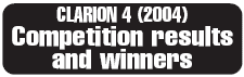 Clarion 2004 Competition Results
